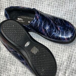 Spring Step Blue and Black Loafers Slip-Ons